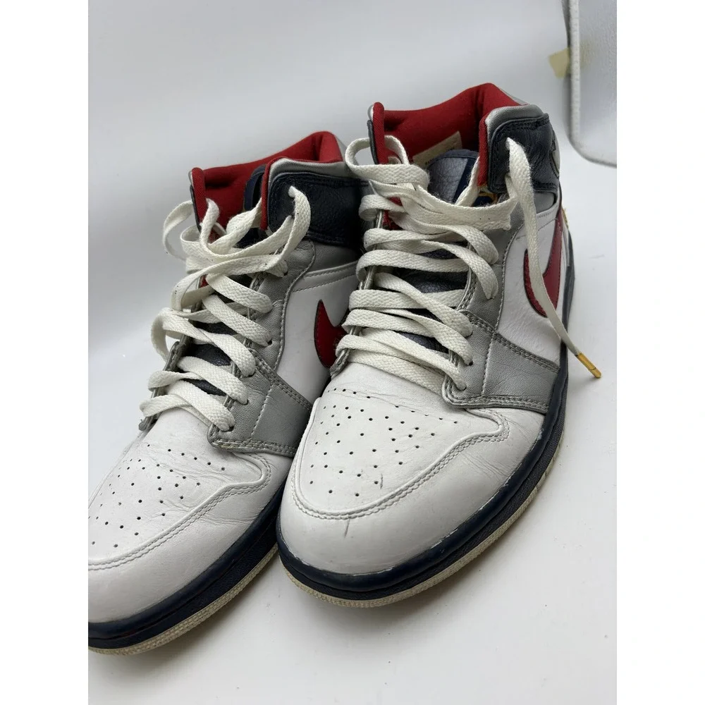 2008 Nike Air Jordan 1 Retro Olympic USA High Top Sneakers Mens 10 136085-161